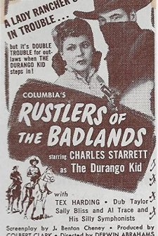 Rustlers Of The Badlands (1945) afişi