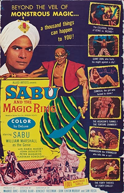 Sabu And The Magic Ring (1957) afişi Sabu And The Magic Ring (1957) afişi