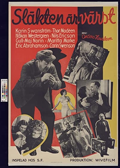 Släkten är Värst (1936) afişi Släkten är Värst (1936) afişi