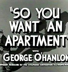 So You Want An Apartment (1948) afişi