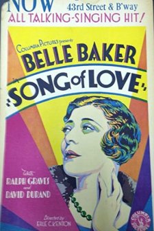 Song Of Love (1929) afişi