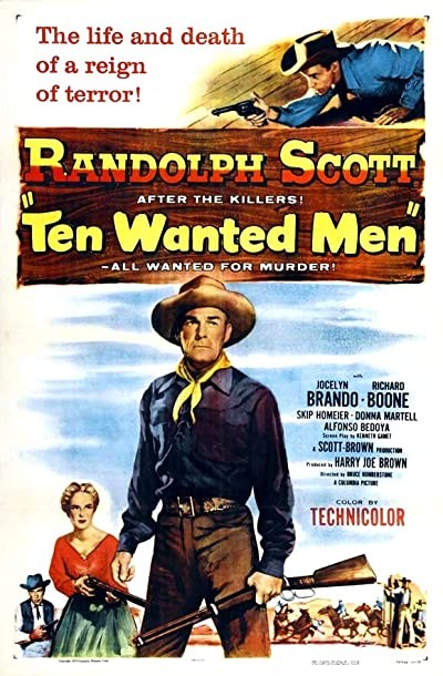 Ten Wanted Men (1955) afişi Ten Wanted Men (1955) afişi