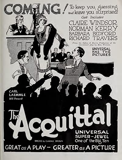 The Acquittal (1923) afişi The Acquittal (1923) afişi