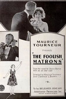The Foolish Matrons (1921) afişi
