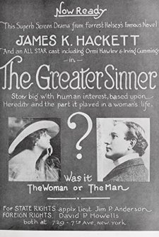 The Greater Sinner (1919) afişi