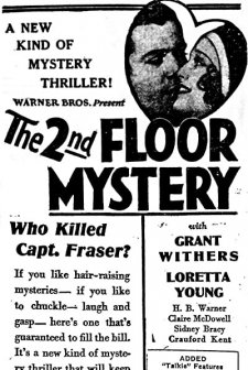 The Second Floor Mystery (1930) afişi