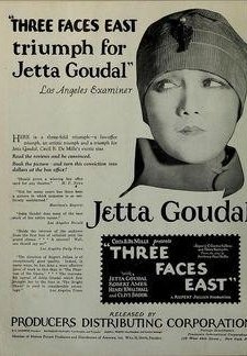 Three Faces East (1926) afişi