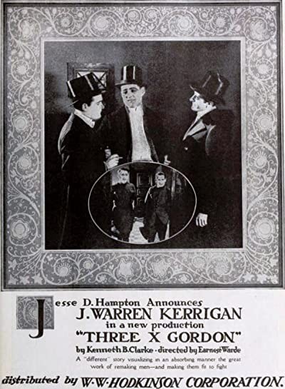 Three X Gordon (1918) afişi Three X Gordon (1918) afişi