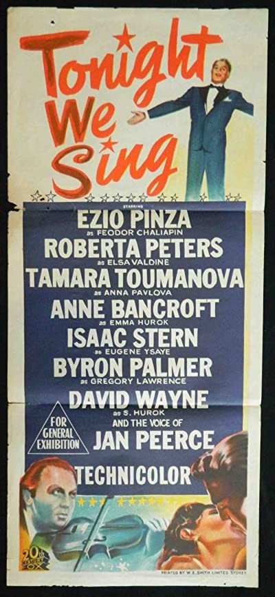 Tonight We Sing (1953) afişi Tonight We Sing (1953) afişi