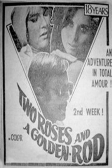 Two Roses and a Golden Rod