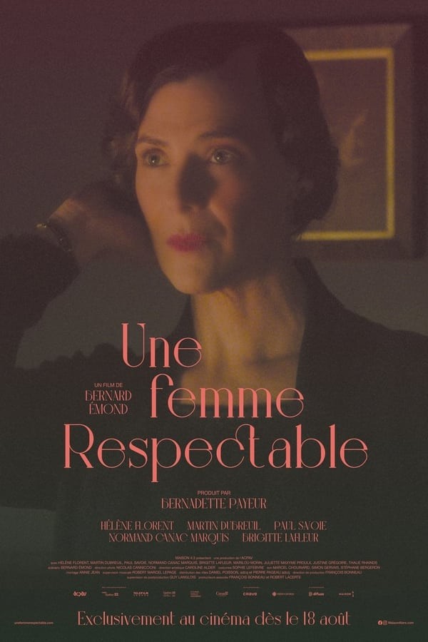 Une femme respectable (2023) afişi Une femme respectable (2023) afişi