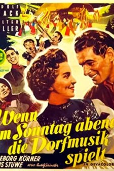 Wenn Am Sonntagabend Die Dorfmusik Spielt (1953) afişi