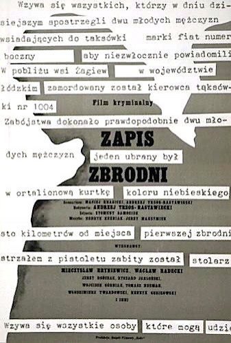 Zapis Zbrodni (1974) afişi Zapis Zbrodni (1974) afişi