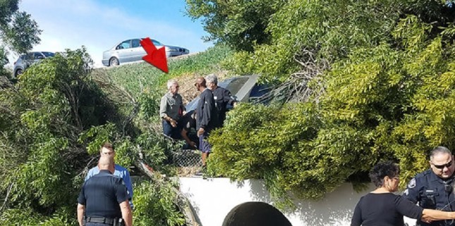 Harrison Ford kaza yapan bir kadını kurtardı Harrison Ford kaza yapan bir kadını kurtardı