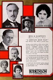 A Certain Rich Man (1921) afişi