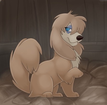 Leydi ile Sokak Köpeği Fotoğrafı