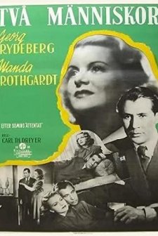Två Människor (1945) afişi