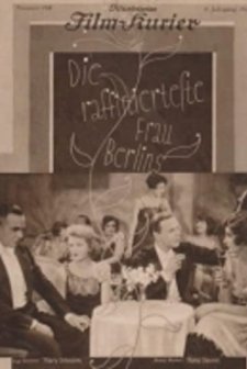 Die Raffinierteste Frau Berlins (1927) afişi