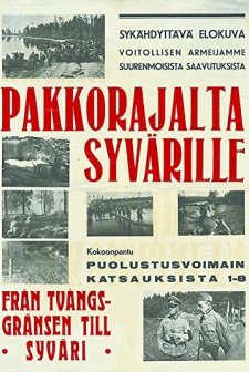Pakkorajalta Syvärille (1941) afişi