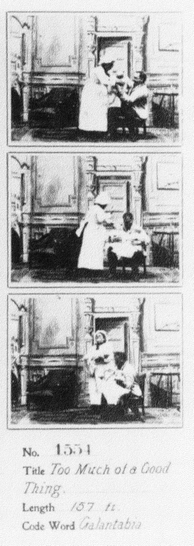 Too Much Of A Good Thing (1900) afişi