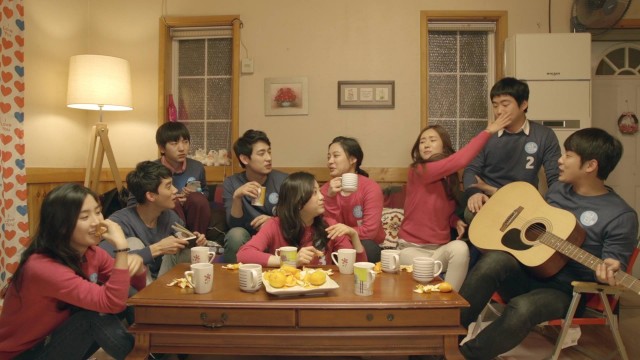 Flirty Boy and Girl Fotoğrafı