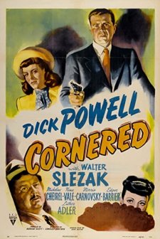 Cornered (1945) afişi