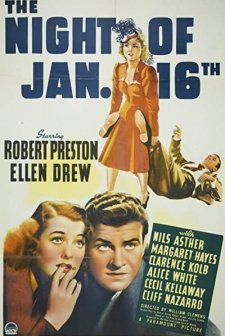 Night Of January 16th (1941) afişi