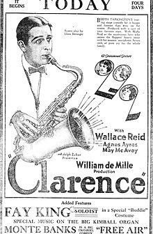 Clarence (1922) afişi