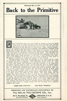 Back To The Primitive (1911) afişi