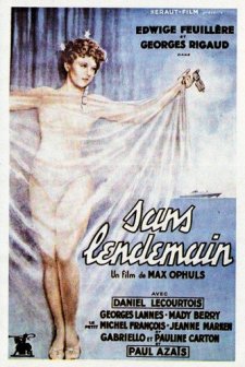 Sans Lendemain (1939) afişi