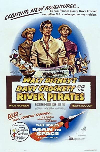 Davy Crockett And The River Pirates (1956) afişi