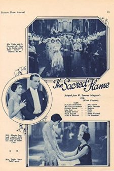 The Sacred Flame (1929) afişi
