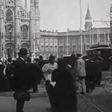 Milan, Place Du Dôme (1896) afişi