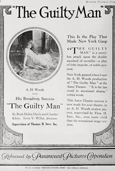The Guilty Man (1918) afişi