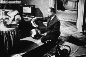 Ein Mann geht durch die Wand fotoğrafı