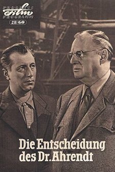 Die Entscheidung Des Dr. Ahrendt (1960) afişi