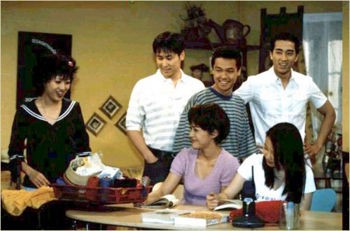 Three Guys And Three Girls Fotoğrafı